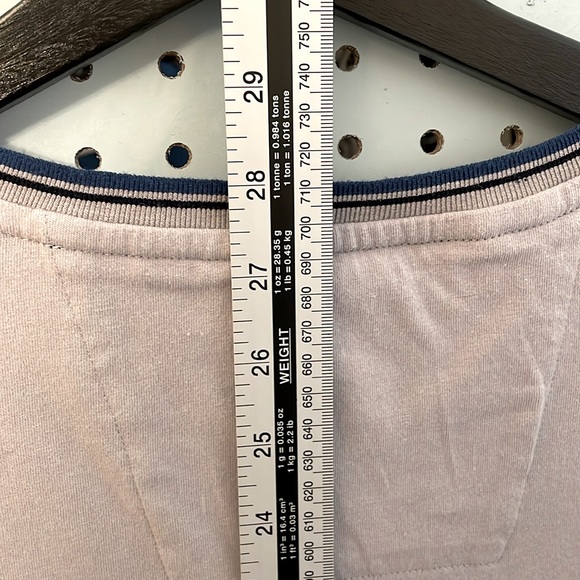 Ted Baker London Long Sleeve Crew Neck Top in Light Grey/Putty Size Large *flaw - Picture 8 of 10